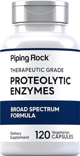 Piping Rock Proteolytic Enzymes Supplement | 120 Capsules | Broad Spectrum Complex | Vegetarian, Non-GMO, Gluten Free