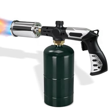 Asnfanl Professional Propane Torch with Powerful Adjustable Flame for Cooking Torch Tasks, BBQ Torch & Fast Charcoal Lighter for Home Kitchen, Grilling & Sous Vide Searing (Propane Tank Not Included)