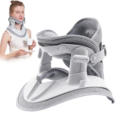 Zenopax Neck Stretcher Cervical Traction, Adjustable Cervical Neck Traction Device, Neck Brace for Neck Pain Relief and Support, Ergonomic Design for Home, Office & Travel Use