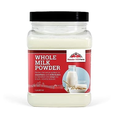 Whole Milk Powder by Hoosier Hill Farm, 1 Pound (Pack of 1)