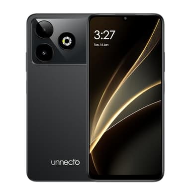 Unnecto Eco 10 | SIM + eSIM | Unlocked Smartphone | Android 16 | 2 Day Battery | NFC | 6.75” HD+ Display | 6GB+10GB VRAM | 128GB Storage | 50MP Dual Camera | Fingerprint | Charcoal
