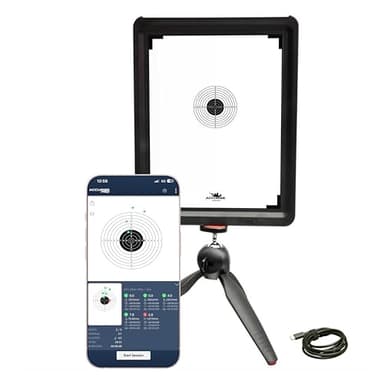 Accurize Shooting System – A Dry Fire Laser Training System for Pistol & Rifle, Camera-Free Laser Shot Tracking System, Indoor Shooting Practice (Laser Cartridge Not Included)