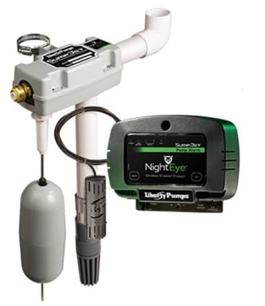 Liberty Pumps SJ10A-EYE SumpJet Water Powered Back-Up Sump Pump with NightEye Wireless Alarm