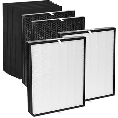 3500 Filter Replacement Set Compatible with AD3000/AD3500, 3500i, 3000M, 3000Pro Air Purifier (2 Efficiency Filter + 2 Carbon Filter + 6 Pre-Filters) 10-Pack (10-pack)