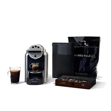Nespresso Professional Coffee Starter Bundle for Small Businesses, Zenius Professional Coffee Machine, Taste Experience Coffee Sampling Box, Recycling Bin and Bags to recycle used capsules
