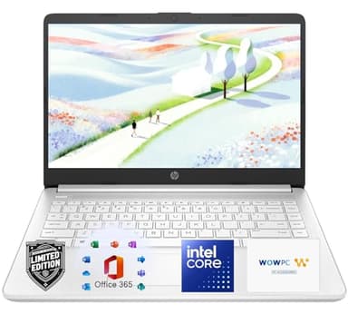 HP Ultrabook Laptop with Office 365 & Copilot AI • Intel 4-Core CPU • 1.1TB Storage (1TB OneDrive and 64GB SSD) • 8GB RAM • Windows 11 w/o Earbuds