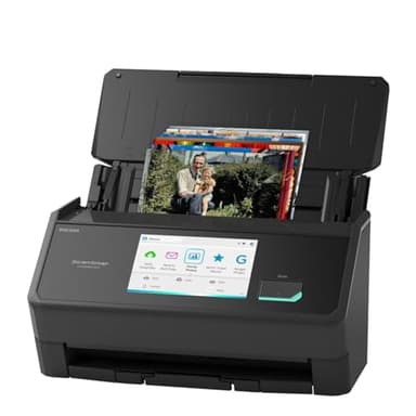 ScanSnap iX2500 Photo Edition Wireless or USB High-Speed Cloud Enabled Photo, Document & Receipt Scanner with Large 5" Touchscreen for Mac or PC, Black