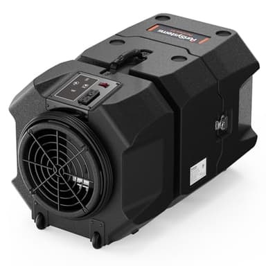 PURISYSTEMS 900 CFM Air Scrubber Commercial, Portable Industrial Air Purifier with HEPA/Activated Carbon Filter, 5-Speed, Stackable, GFCI Outlet, Negative Air Machine