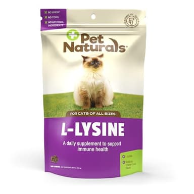 Pet Naturals Lysine for Cats, Chicken Flavor, 160 Chews - Immune and Respiratory Support for Cats - No Wheat or Corn - Vet Recommended