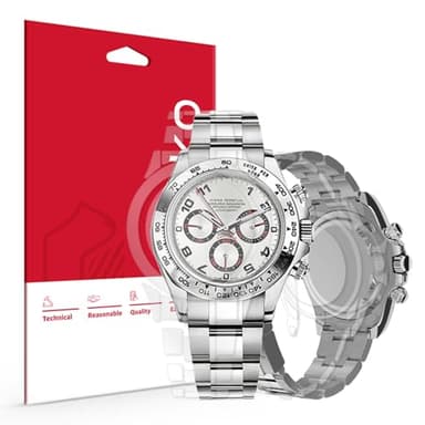 skoko [1 Pack Protective Film for Rolex Daytona 40mm, Detail Expert Version, Full Body Coverage, Glossy Clear Skin, Anti Scartch