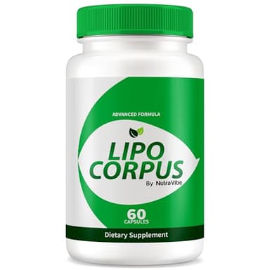 NutraVibe Lipo Corpus - Official Formula for a Fit and Healthy Body, All-Natural Ingredients to Support Energy and Overall Health, Premium LipoCorpus Pastillas Reviews (60 Capsules)
