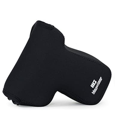 MegaGear Neoprene Camera Case Compatible with Nikon Coolpix P900, P900S, Ultra Light With Carabiner - Black