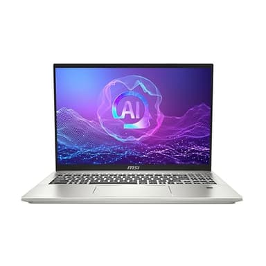 msi Prestige A16 AI+ (2025) 16” UHD+ OLED Business Laptop: AMD Ryzen 9-365, Radeon Graphics, 32GB LPDDR5x, 1TB NVMe SSD, Type-C, WiFi 7, Win 11 Home: Urban Silver A3HMG-207US