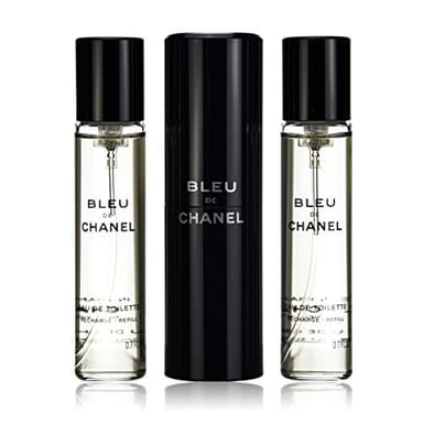 CHANEL Bleu De Eau De Toilette Travel Spray & Two Refills for Men - 3x20ml/0.7oz,