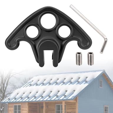 50 Pcs Snow Guards Stops Ice Guards Compatible with Metal Roofs, Standing Seam Metal Roofing, Prevents Roof Snow from Breaking Up (Set Screws Included)