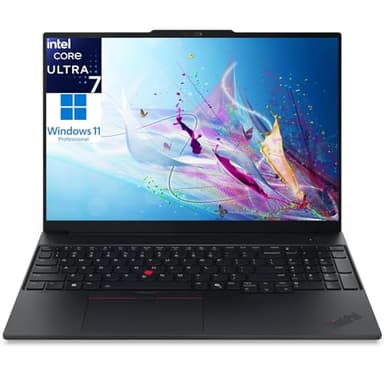 Lenovo ThinkPad E16 Gen 3 Business Laptop Computer, Intel Ultra 7 255H (2026 Edition), 16GB DDR5 & 512GB SSD, Long Battery Life, AI-Ready, Fingerprint Reader, Windows 11 Pro, Multiple I/O Ports