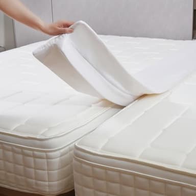 Vekkia 80" x 12" Twin XL/Twin to King Converter with Internal PE Support Sheet & High-Density Foam, Split King Gap Filler for Adjustable Bed, Guest Room, Vacation Rentals, Hotel, Washable Cover