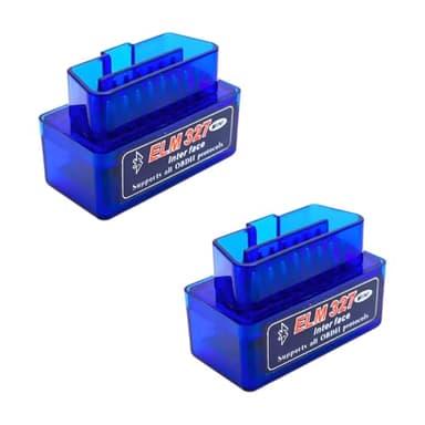 BWBWND 2 PCS ELM327 OBDII Car Auto Diagnostic Scanner, Professional Mini Bluetooth Scan Tool Engine Fault Code Reader, Wireless Failure Detector Interface Adapter for Most OBD II Vehicles