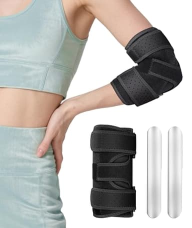 Elbow Brace for Ulnar Nerve Entrapment,Adjustable Elbow Support for Cubital Tunnel Syndrome，Elbow Pain relief for Tennis Elbow,Tendonitis，Arthritis fits for men and women