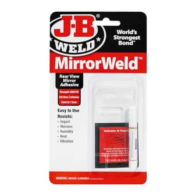 J-B Weld MirrorWeld Carded .2 fl. oz. Rear View Mirror Adhesive & Accelerator