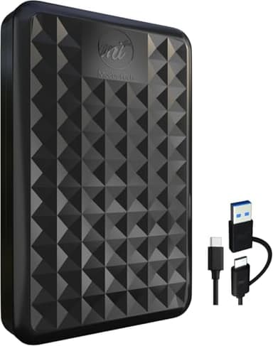 ModusTech 500GB Portable External Hard Drive USB 3.0/Type-C – Slim High-Speed HDD for Backup, Storage, Gaming – Compatible with PC, Mac, Laptop, PS4, PS5, Xbox, Windows, MacBook, Smart TV (500 GB)