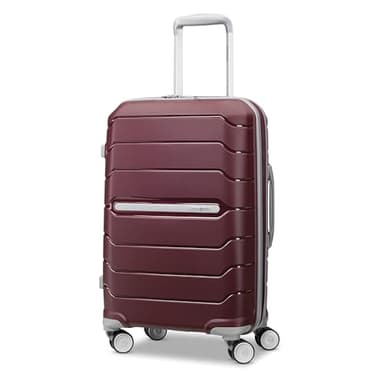 Samsonite Freeform Hardside Carry-On Luggage with Spinner Wheels - Hardshell Suitcase - TSA, Airline-Approved - Expandable Hard Shell, Smooth Rolling Wheels for Lightweight Travel - Merlot