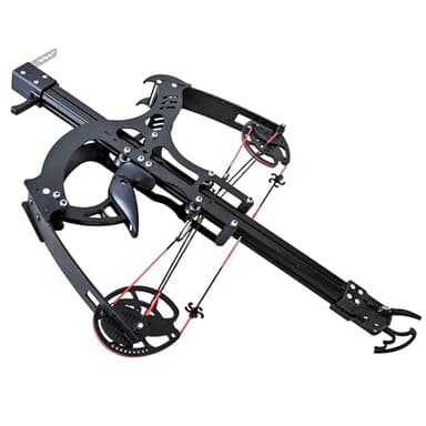 Joojeers 50 Burst Rapid Fire Ball Bearing Compound Bow, 40 LBS Draw Weight 330+FPS Hunting Slingshot Rifle Shoots Steel Balls, Heavy Sling Shot Bow for Adults.