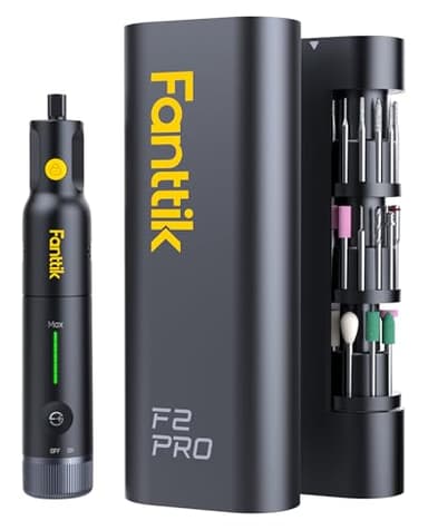 Fanttik F2 PRO Cordless Rotary Tool Kit Strong Magnetic Motor, Revostor Hub, 5 Variable Speed, 25000 RPM, 55 Accessories, for 3D Printed Sanding, Polishing, Drilling, Carving, Cutting DIY Crafts