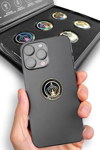 BioHarmonize Phone EMF Harmonizing Stickers — Multifaceted Neutralizer with Patented Quantum Technology & Natural Minerals | Pack of 6