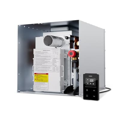 ORBEK RV Tankless Water Heater, Propane Gas On-Demand Instant Hot Water Heater for RV, Camper and Travel Trailer, Remote Control, DC 12V, Compatible with All RVs