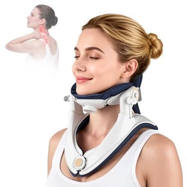 Neck Stretcher Cervical Traction Device - Adjustable Lightweight Neck Support Brace for Cervical Spine Decompression,Pain Relief Neck Decompression Tension Relief, FSA Eligible HSA Eligible