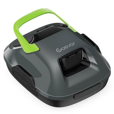 Cordless Robotic Pool Cleaner, Pool Vacuum for Above Ground Pool Lasts 90 Min, Portable, Self-Parking, Ideal for Pools up to 860 sq.ft (Renewed)