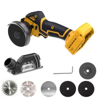 Cordless Cut Off Tool Compatible With DeWalt 20V MAX Battery Compact Saw Brushless with Blades,19,000RPM 3" Mini Circular Saw Brushless for Metal/Wood/Tile/Plastic Cutting(NO Battery)