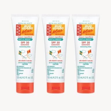 Avon Skin-So-Soft Bug Guard Plus IR3535 SPF 30 Lotions, 4.2 Fl Oz (Pack of 3)