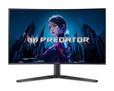 acer Predator X32 | 31.5" UHD 3840 x 2160 Quantum Dot OLED 1700R Curved Gaming Monitor | AMD FreeSync Premium | 240Hz | 0.03ms | 1000nits @ HDR 3% | DCI-P3 99% | USB Type-C, 2 x DP 1.4 & 2 x HDMI 2.1