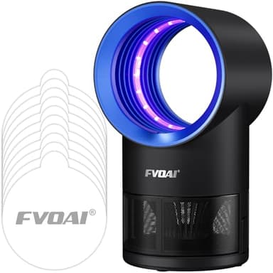 Fruit Fly Trap for Indoors, Fly Traps for HomeGnat Traps House Indoor, Indoor Insect Trap withTime Setting, 10 Sticky Glue Boards (Blue)