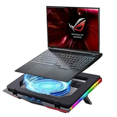 Cooling Pad for Asus ROG M16 M15 Zephyrus Strix G16 G14 G15 G17 TUF Series Gaming Laptop,It is a Heat Dissipation Monster with Powerful Turbo Fan Can Fast Cooling,RGB Light Mode