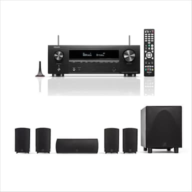 Definitive Technology ProCinema 6D 5.1 Channel Home Theater System with Denon AVR-X1700H AV Receiver Bundle