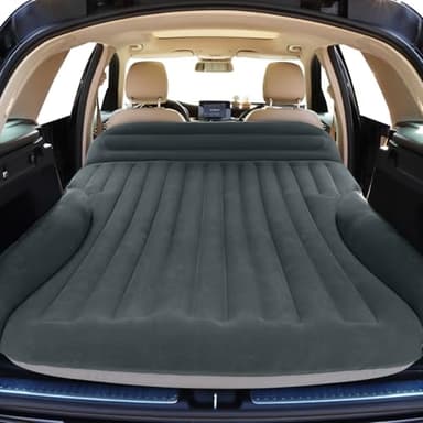 Ciremiv SUV Air Mattress with Double-Sided-Thick Flocked/with The Most Complete Sleeping Accessories/Car Mattress with Pump & Built-in Pillow/Car Air Mattress for Auto Camping,Road Trip