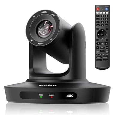KATOVJJTS PTZ Camera 4K UHD with 20X Optical Zoom,Video Conference Room Camera,Live Streaming for Church Worship,USB HDMI IP POE Work with Vmix,Zoom,OBS,YouTube,Facebook Livestream