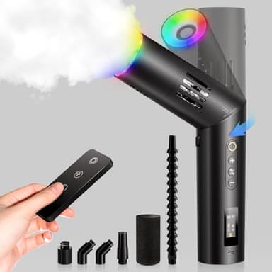 COLBOR CF5 Portable Fog Machine, 40W Mini Handheld Smoke Machine for Photography with Remote Control, Small Fogger for Halloween Party Cosplay, Rechargeable Fog Machine
