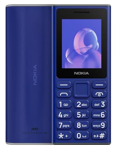 Nokia 105 2G (TA-1683) Dual Sim | International Model | Feature Phone with 2G Capabilities Only | Not for Verizon, Sprint, Xfinity, ATT, Cricket - (Blue)
