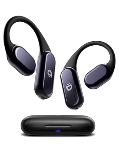 DEMICEA True Wireless Bone Conduction Earphones, OWS Open Ear Headphones with Earhooks, Bluetooth 5.3, Up to 60H Playtime with Case, IP68, AAC/SBC, for Cycling Yoga Workouts