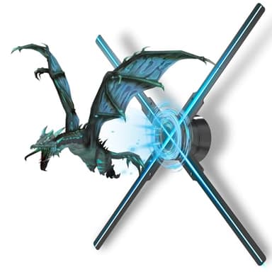 3Dhologramfan, 52cm 3Dhologramfan Projector HD LED Holographic Christmas Tree Advertising Display with Remote Bluetooth WiFi,1500 Video Library for Business,Bar,Halloween Missyou 20.5 Inch