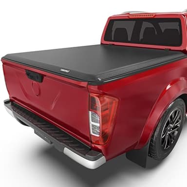 oEdRo Soft Roll Up Truck Bed Tonneau Cover Compatible with 2005-2025 Nissan Frontier(NOT for México), Fleetside 5 Feet Bed