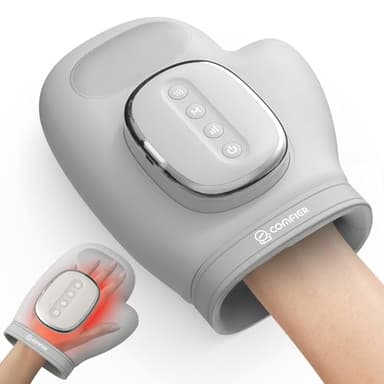 COMFIER Cordless Hand Massager for Arthritis and Carpal Tunnel, Updated Bigger Electric Hand Massager with Heat and Compression,Wrist, Finger Massage,Gifts for Women,Men