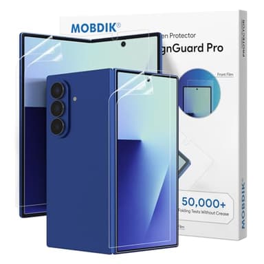 MOBDIK 2 Pack Screen Protector Compatible with Samsung Galaxy Z Fold 7, Front & Inner TPU Flexible Film with AlignGuard Pro, Auto-Repair, Bubble Free, Ultra HD
