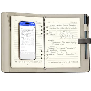 Mloas Smart Sync Pen for Note Taking, Digital Notebook with Pen, Enables Synchronized Handwriting, Ocr to Text, Offline Storage, Audio Recording and Note Sharing, Compatible with IOS and Android