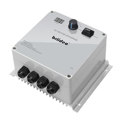 PWM Controller (2nd Gen), Briidea 12V-24V 50A DC Motor Speed Controller with Forward-Brake-Reverse Switch, Overheat Protection & Efficient Heat Dissipation for 55 lb Trolling Motors