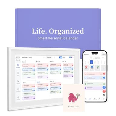 10.1’’ Smart Digital Calendar - Interactive Touch Screen, HD Display, Wall Mountable Family Organizer with Chore Chart, To-Do Lists & App Sync for Home & Office, Warm Mothers’s Day Gift, Gift for Her
